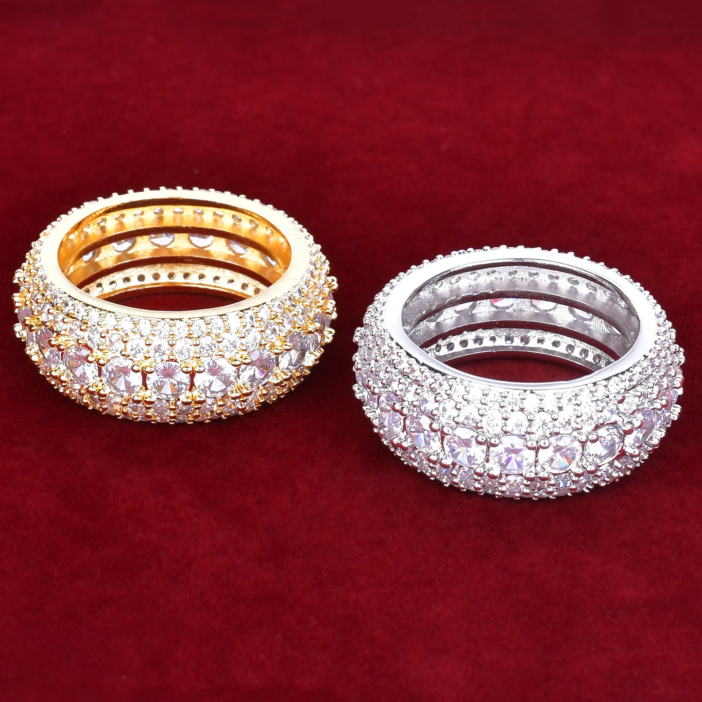 Multi Layer Diamond Ring