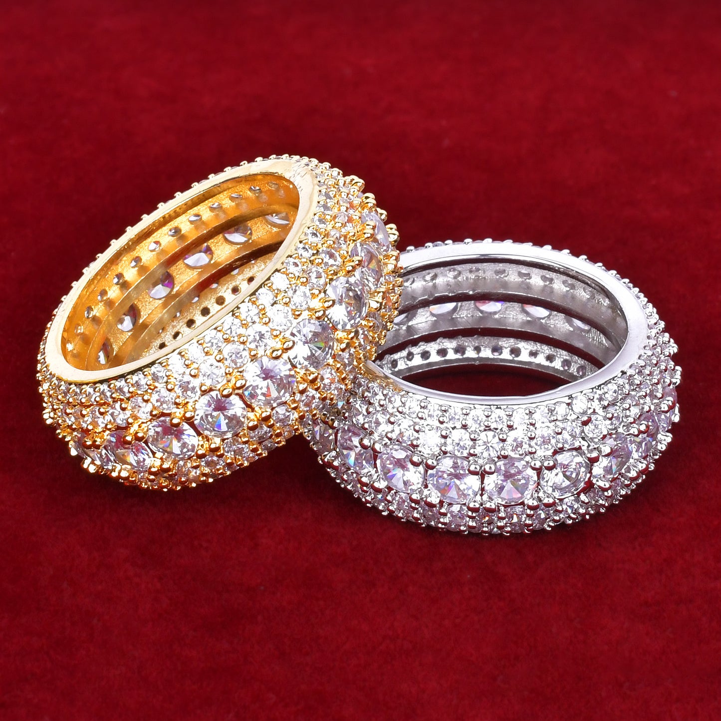 Multi Layer Diamond Ring