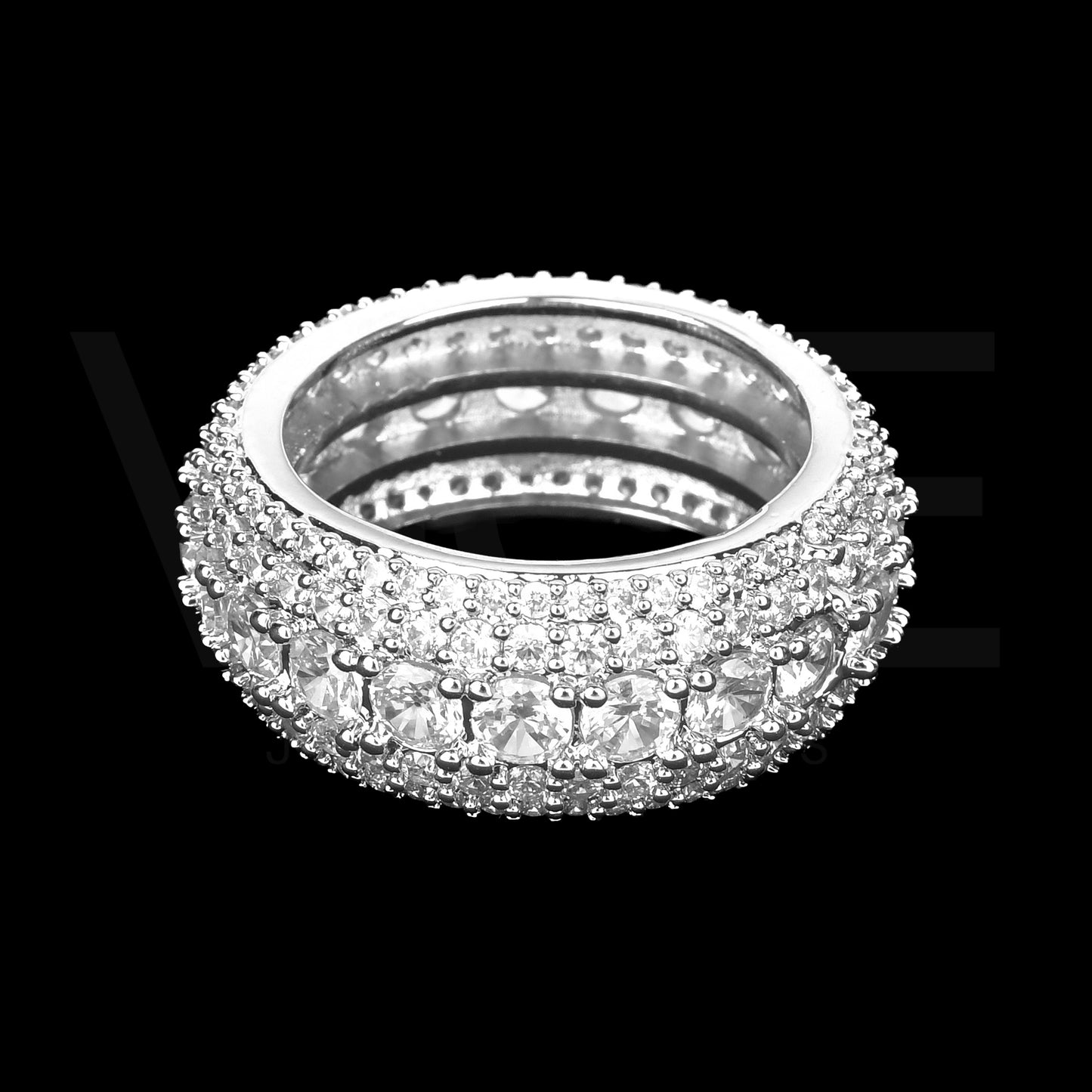 Multi Layer Diamond Ring